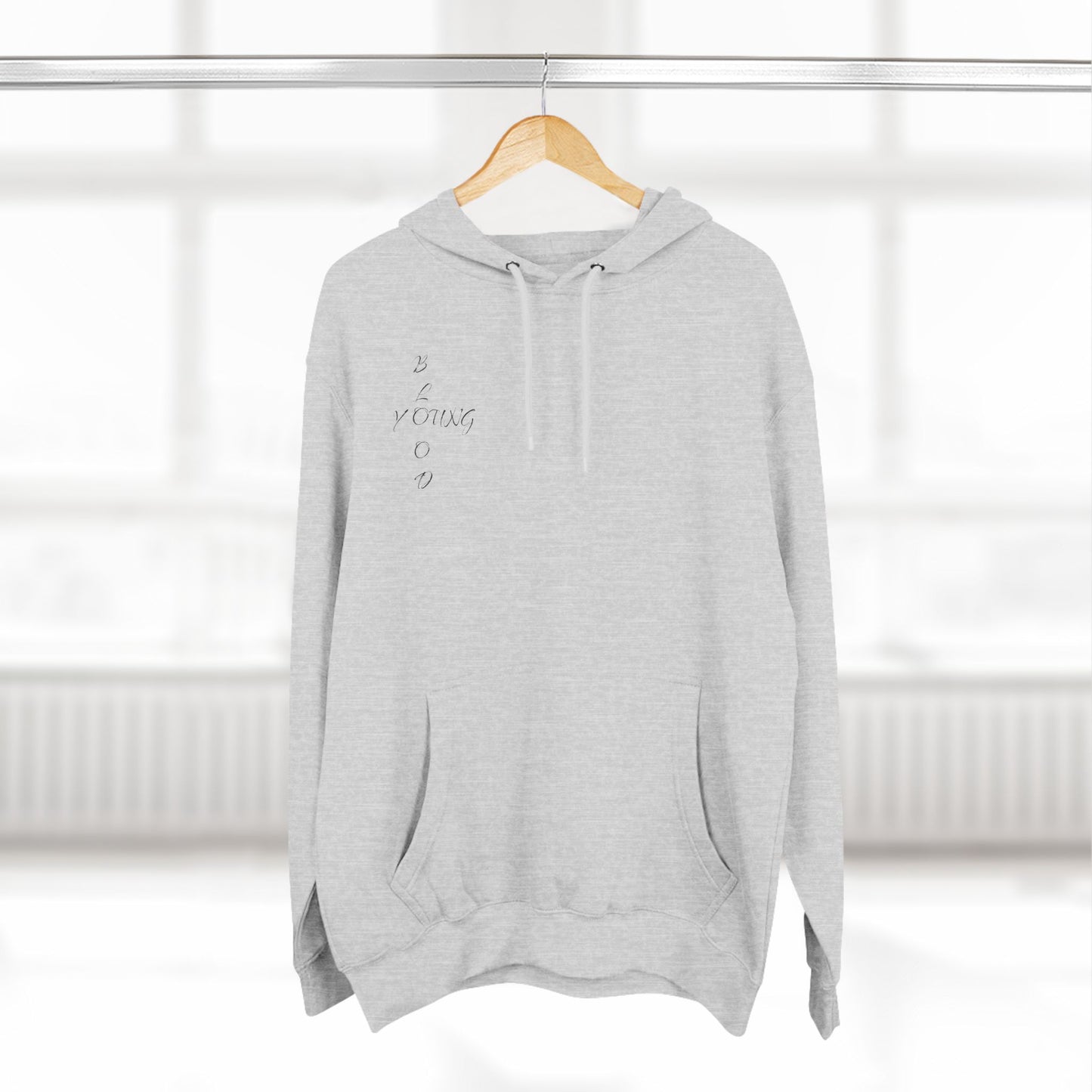 Three-Panel Fleece Hoodie